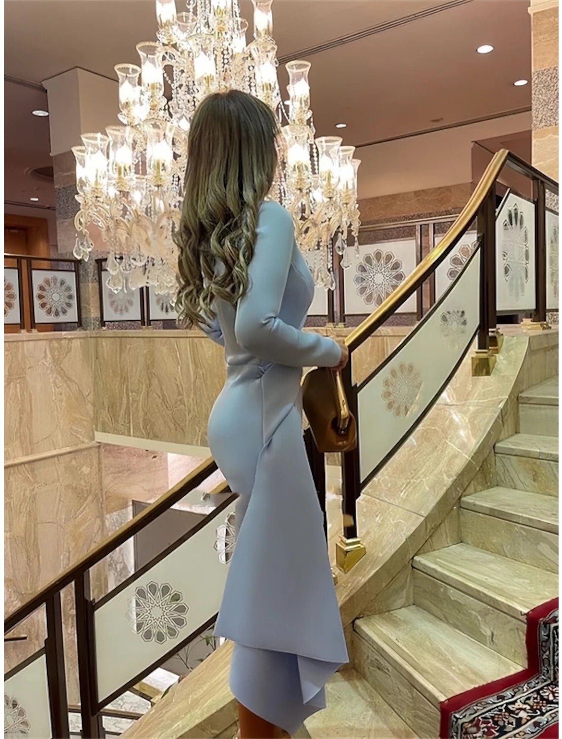 Jewel neck sheath formal cocktail dress in stretch fabric with ruching