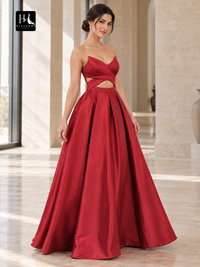 A-Line Sweetheart Sleeveless Satin Floor-Length Prom Dress with Ruffles