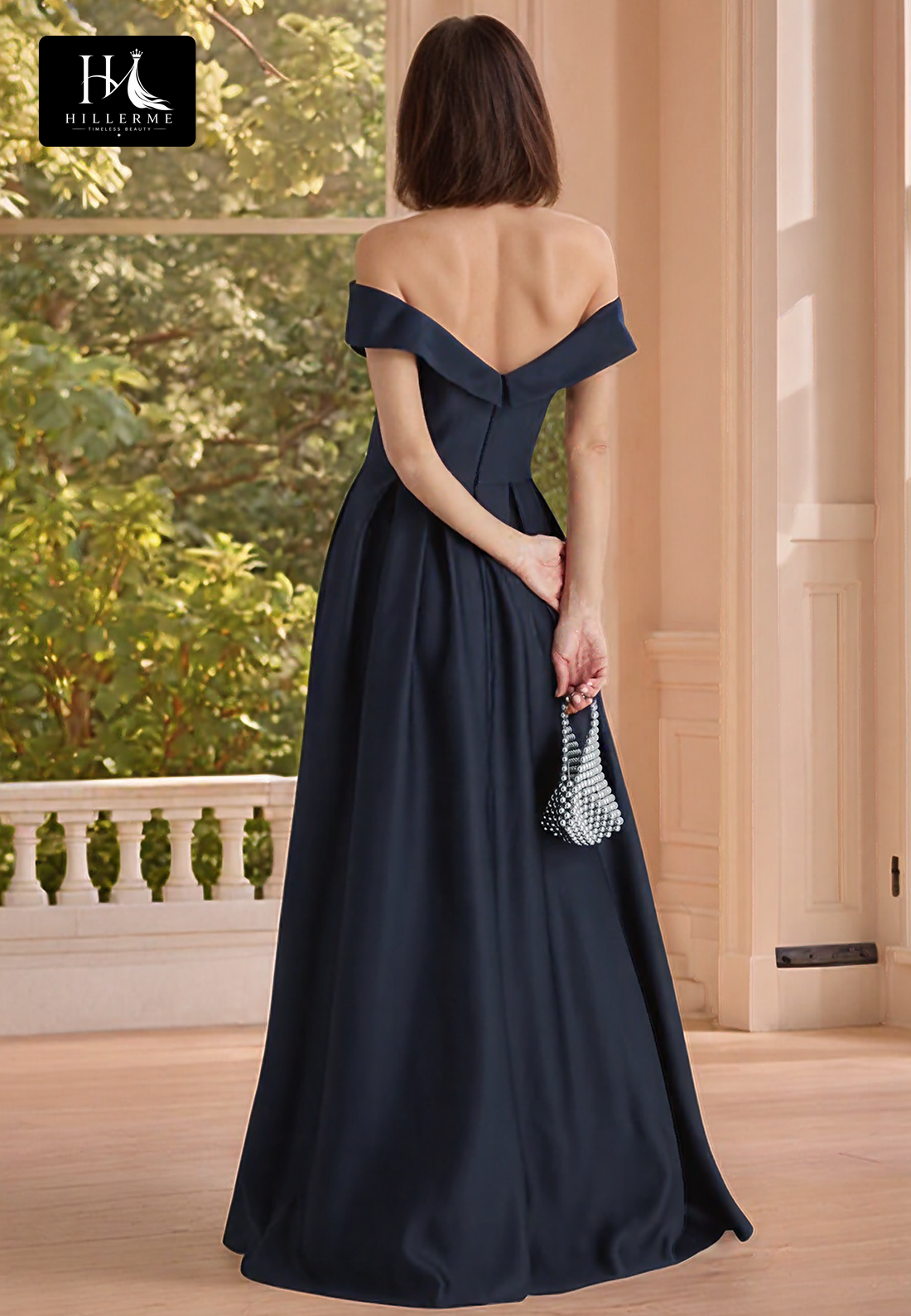 Sleek V-Neck Satin A-Line Cocktail Dress with Pleated Ruching for Mother of the Bride
