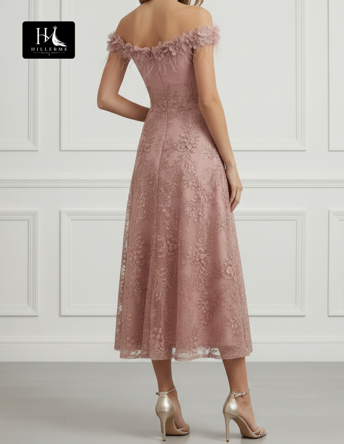 Sleeveless Sequined Applique A-Line Mother of the Bride Dress with Bateau Neckline