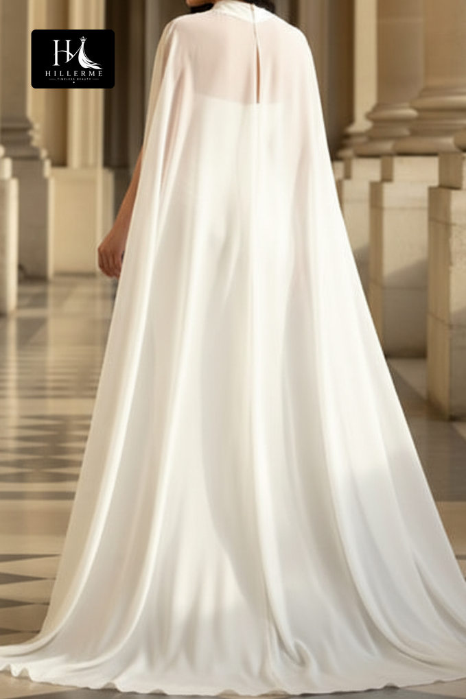 Sleek Tube Top Satin Mermaid Wedding Dress with High Slit and Pleated Detailing