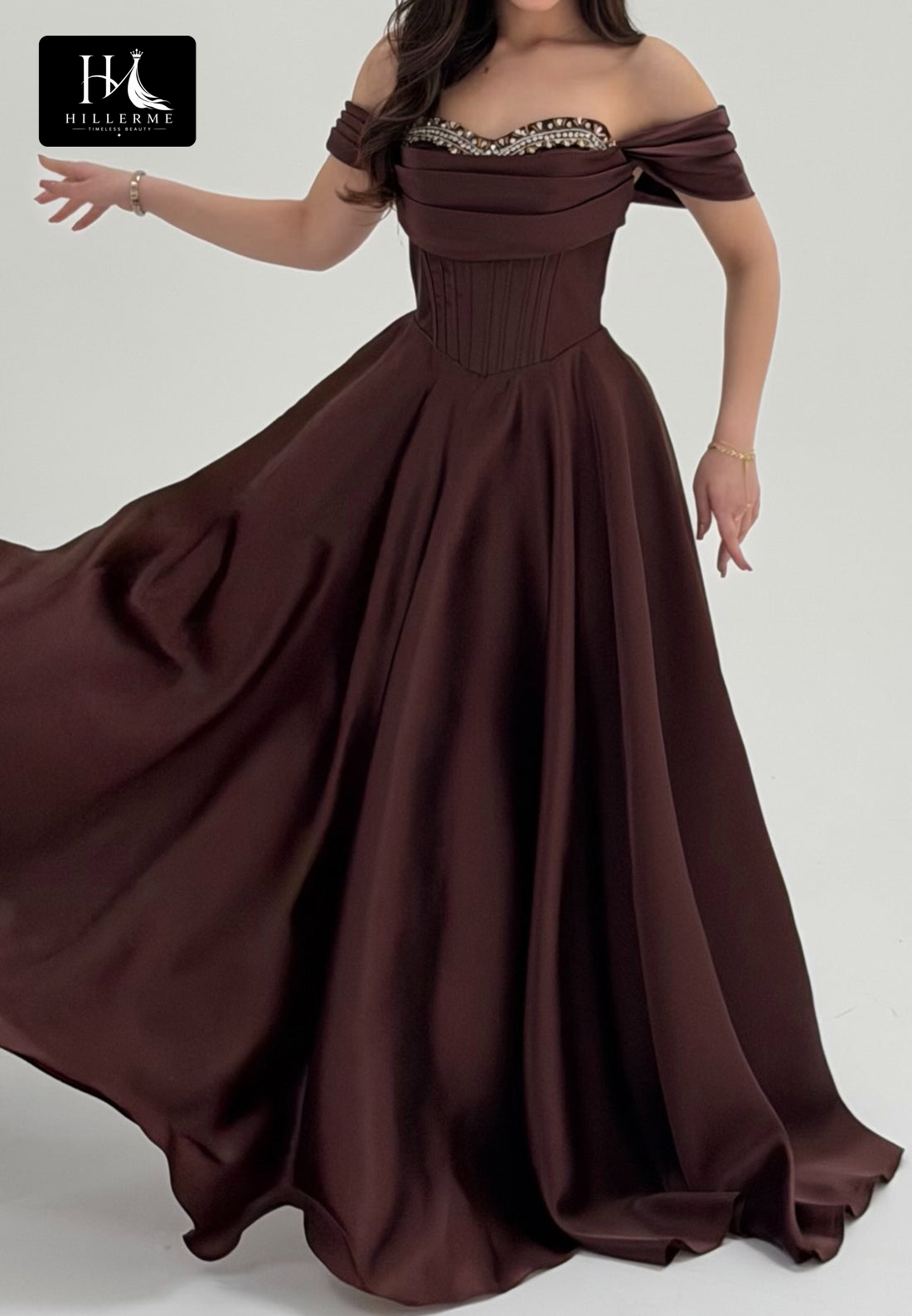 Strapless Sweetheart Beaded Chiffon A-Line Prom Dress with Sweep Train