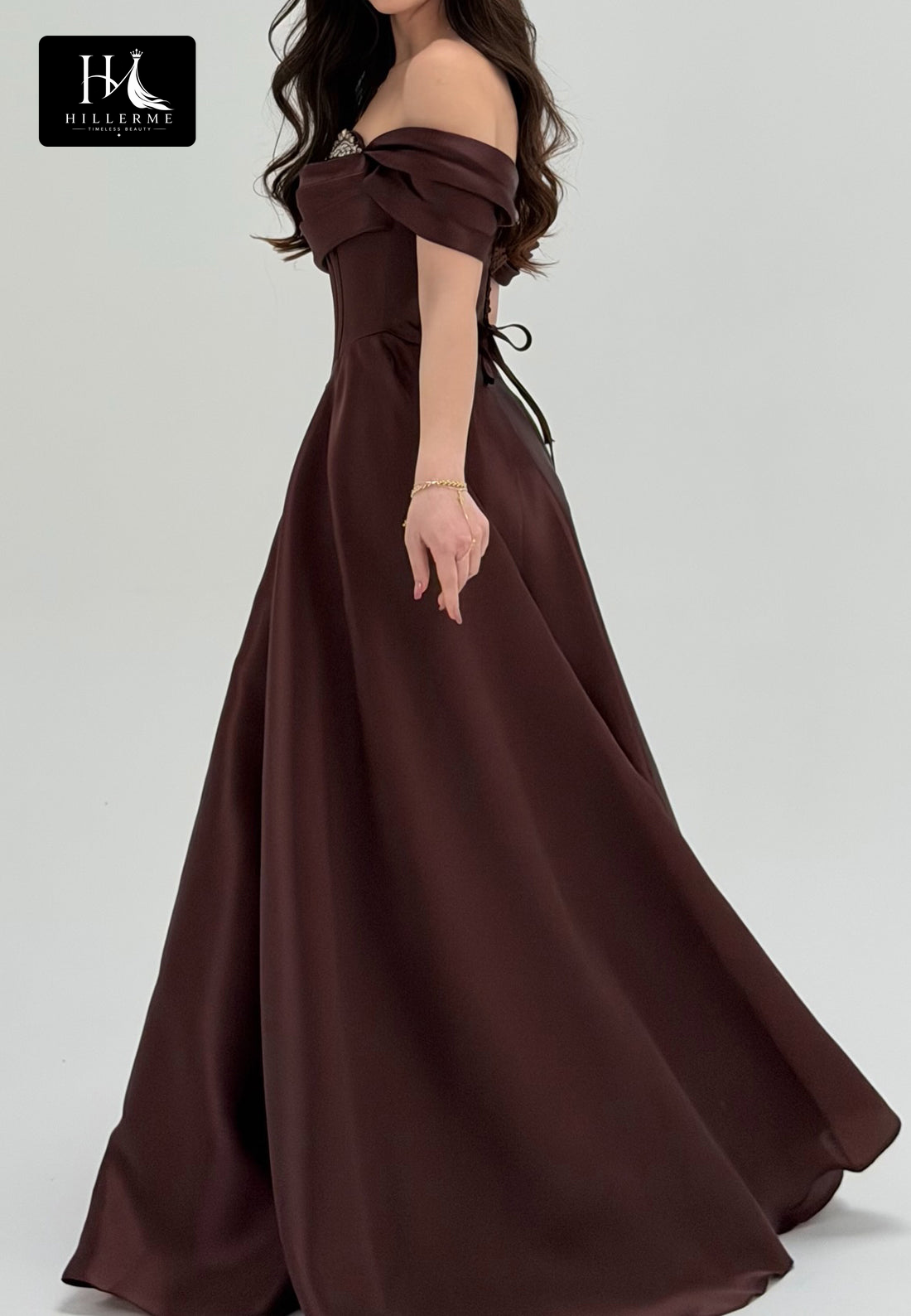 Strapless Sweetheart Beaded Chiffon A-Line Prom Dress with Sweep Train