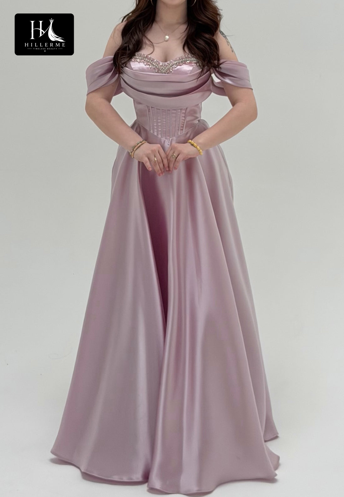 Strapless Sweetheart Beaded Chiffon A-Line Prom Dress with Sweep Train